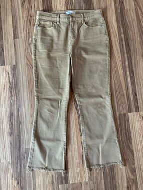 LOFT Tan Denim Cropped Bootcut Jean 29 8